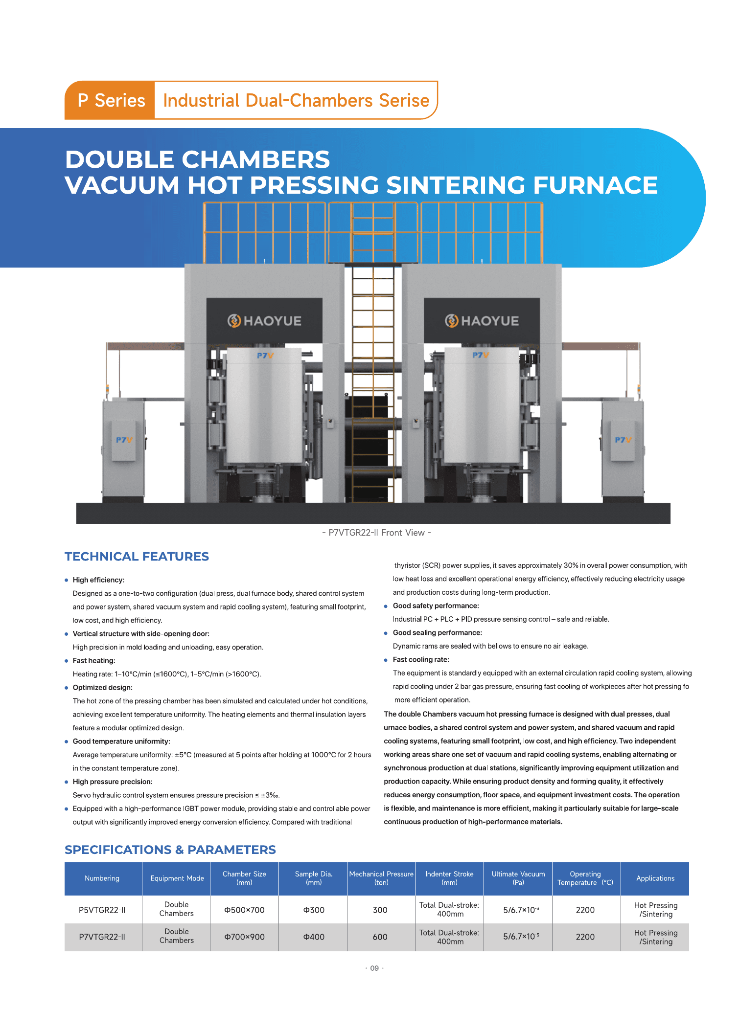 P Series hot pressing furnace brochure page 10